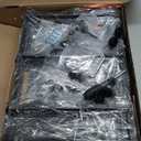 Furnulem Black Night Stand, Small Dresser for Bedroom, Nightstand with 3 Fabric Storage Drawers and 2-Tier Shelf, End Table Side Furniture for Closet, Hallway, Nursery, Sturdy Steel Frame, Wood Top