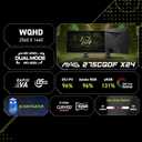 msi MAG 275CQDF X24 27-inch 2560 x 1440 (QHD) Gaming Monitor, AMD FreeSync Premium, Dual Mode with WQHD 240Hz and HD 400Hz, HDR Ready, HDMI, VGA Port, VESA, Tilt, 0.5ms, Black