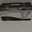 Blue Elf Shiatsu Electric Neck Back Massager Pillow 3D Kneading with Heat for Shoulder, Lower Back, Foot, Leg Muscles Pain Relief Relax in Car Office and Home (Gray)