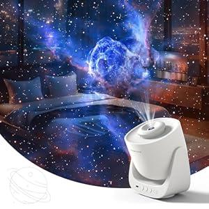 Orzorz Slide Discs Star Projector Galaxy Light Home Planetarium Projector (Work Star Projector) (Saturn) (Colorless)