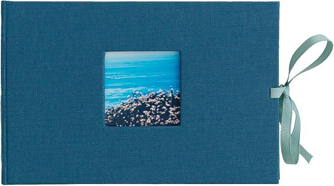 Kolo Noci Small 4x6 Photo Album, Holds 24 Photos, Ideal for Weddings and Baby Books, Lake