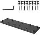 Dual Mailbox Spreader Bar for Double Mailbox Applications， Heavy-Duty Steel Mailbox Mounting Bracket ， Dual Mailbox Adapter Plate (18"X5") Fit for 4x4 Wood/Metal Posts Mail Box Mounting for Outside