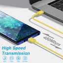 45W USB C Super Fast Charger, Type C Charger Fast Charging Block, Android Phone Charger with 6Ft Type C to C Cable for Galaxy S25 Ultra/S25/S24/S23/S22/S21/S20/Note 20/Note 10（Yellow）