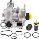 Aluminum Water Pump Compatible with A3 A4 A5 A6 Q3 Q5 TT Passat Jetta Golf GTI Eos Beetle CC 2.0T TSI Replace 06H121026AF 1312460