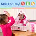 Melissa & Doug Wooden Beauty Salon Play Set, 18-Piece Vanity with Pretend Play Toys, Makeup, Mirror, Accessories & More, Preschool Toys for Girls & Boys Ages 3+ - FSC Certified