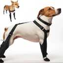 BAYANKALA Dog Suspender Booties, 2026 New Waterproof Adjustable Dog Paw Leggings, AntiSlip Boots for Dogs, Snow, Rain, Hiking, and Winter Protection, Paws Protector for Active Dogs