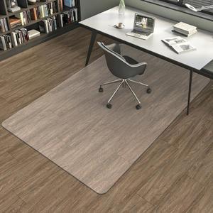 Large Office Chair Mat for Hardwood Floors - 48"60" Anti-Slip Desk Chair Mat - Heavy Duty Floor Protector for Home or Office - Easy Clean and Flat Without Curling, 48"60" Rectangle