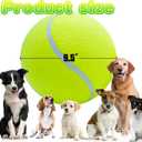 Banfeng Big Tennis Ball for Dogs, Giant Dog Tennis Ball Toy Large Outdoor Sports Gift for Small Medium Large Dog (Yellow, 9.5 inch)