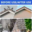 Bird Squirrel Spikes and Squirrel Proof Baffle,for Bird Feeders and Pole, Outside Fence,Wall,Tree,Drainpipes,Deterrent Effective Against Pigeons, Raccoons,Mice and Cats,40 inches