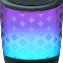 iHome Color Changing Rechargeable Bluetooth Speaker - with Siri Google Assistant & Melody Voice Control - Enjoy Continuous Wireless Music W/This Bluetooth Speaker W/Four Color Changing Light Modes