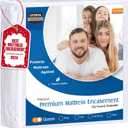 Utopia Bedding Premium Waterproof Bed Bug Mattress Cover, Queen Zippered Mattress Protector, 10 Inches Deep, Dust Mite Proof 6-Sided Mattress Encasement for Bed