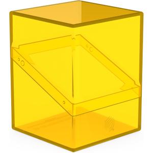 Ultimate Guard Boulder 100+ Clear, Deck Case for 100 Double-Sleeved TCG Cards, Amber, Secure & Durable Storage for Trading Card Games, Transparent
