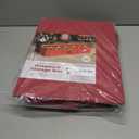 ZOBER Underbed Christmas Ornament Storage Box - Stores 120 3" Ornaments, With Dividers - Tear Proof 600D Oxford Fabric, Ornament Organizer Storage Box, Durable Christmas Containers Holder - Red