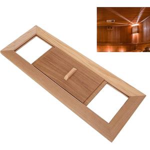 Air Ventilation Panel, Cedar Wood Adjustable Steam Room Sauna Room Air Vent Slab, Air Vent Grille Sauna Accessory, Used for Ventilation Plate In Sauna or Steam Room, 13.4x5.1x0.4 Inch