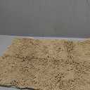 Non-Slip Bath Rug,Extra Soft Microfiber Bedroom Shag Carpet with Anti-Slip Backing,Water/Dust Absorbent Fast Dry Shower Mat,Sound Insulated Stairs Pad,Machine Washable (Beige,12 x 24 Inches)