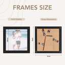 TWING 4x4 Frames, Black Square Picture Frames with Mat and Horizontal/Vertical Tabletop Frame for Gallery Wall Decor Display, Ideal Gift to Family and Friends,1 Pack