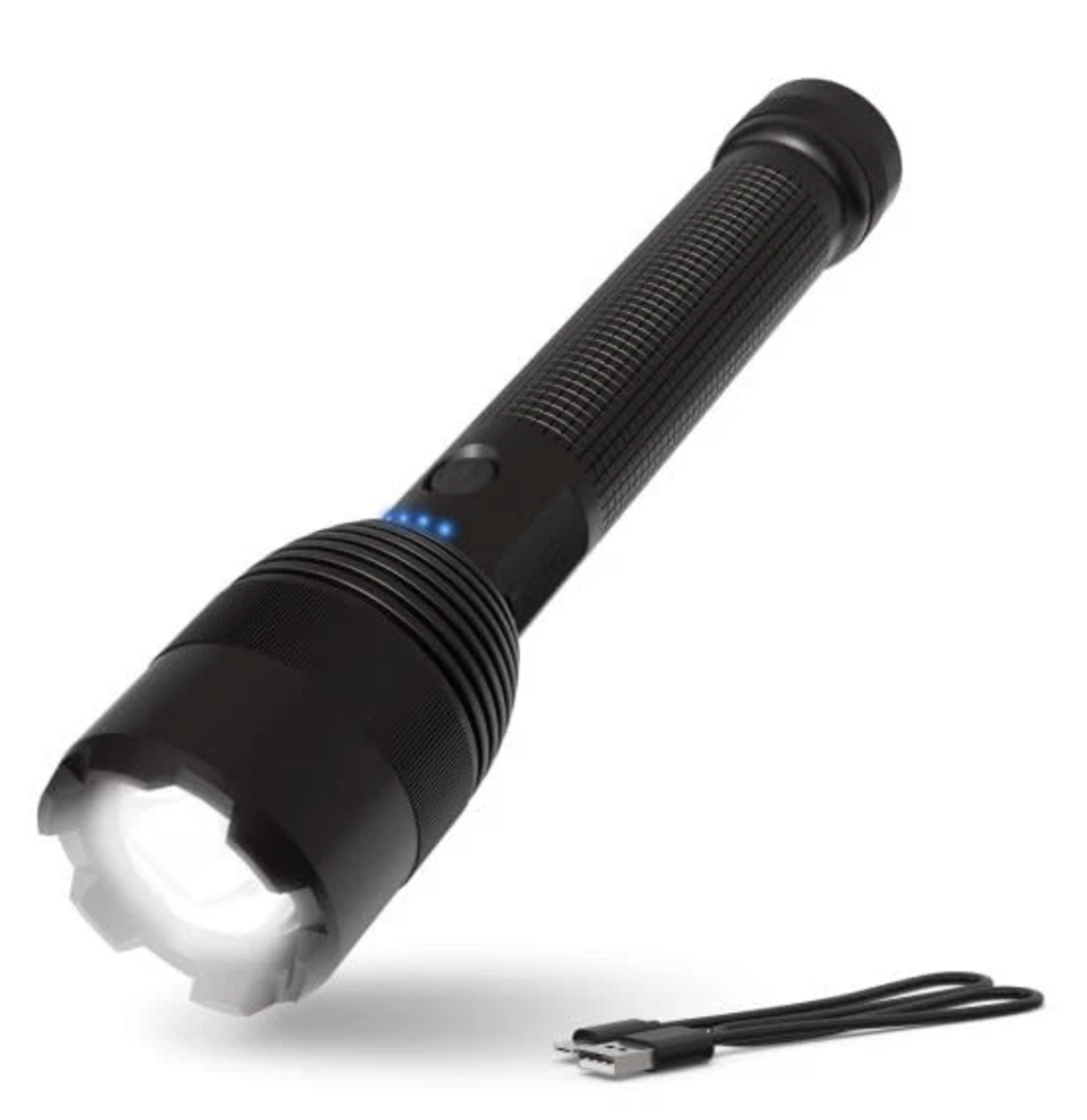 ENERGIZER 10000XT-R RECHARGEABLE LED TACTICAL FLASHLIGHT 10,000 LUMENS - BLACK