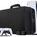 MAK PS5 Carrying Case - Playstation 5 Case, PS5 Travel Bag with Hard Shell, Protective Carrier for Console, Controller, Headset, & Accessories, Durable, Waterproof and Shockproof (Black and grey)