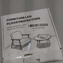OCONDA 24PCS Chair Leg Floor Protectors Extra Small Round, Black Furniture Pads for Hardwood Floors, Silicone Chair Leg Cups with Wrapped Felt, Anti-Scratch, Reduce Noise, Fit: 0.5''-0.75''