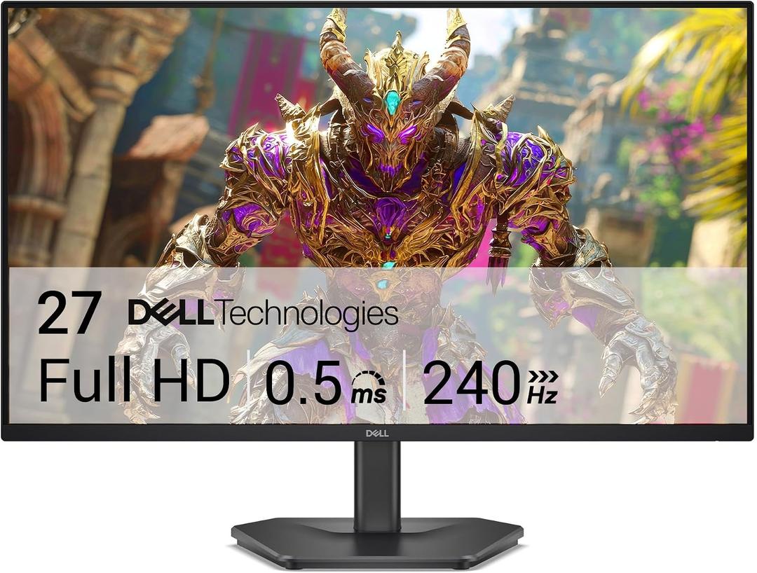 Dell 27 240Hz Gaming Monitor - SE2726HG - 27-inch FHD (1920x1080) 240Hz Display, in-Plane Switching (IPS) Technology, AMD FreeSync Premium, TV 3-Star, 2X HDMI, DisplayPort 1.4, Tilt