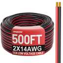 Energeaster 14 Gauge Wire 500FT, 14AWG Automotive Wire Electrical Wire