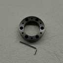 1In Steering Wheel Spacer, 6 Hole Hub Aluminum Alloy Steering Wheel Hub Pad Heighten Increased Pad Adapter Universal