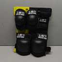 187 Killer Pads Six Pack Pad Set, Elbow Pads, Knee Pads, and Wrist Guard (Black)