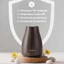 InnoGear Essential Oil Diffuser, Ultrasonic Diffusers for Home Aromatherapy Humidifier for Mother's Gift Bedroom Room 7 Colors LED 2 Mist Mode Auto Off, Brown