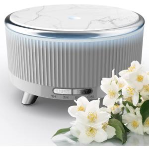 Diffusers for Essential Oils Large Room, 500ml Aromatherapy Diffuser, 7 Colors Changed (Grey)