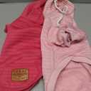 2 Pack Dog Hoodie Sweaters for Small Medium Dogs Warm Dog Clothes for Large Dogs Soft Waffle-Like Laminated Sweatshirt Bulldog (Pink+Rose, S (Back: 11.5",Chest: 15.5", Neck: 10"))