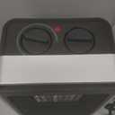 ROSEKM Space Heaters for Indoor Use, 1500W Portable Electric Heater with Thermostat, Ceramic Heater for Room Bedroom Office Under Desk with 3 Heating Levels, Safe Tip-Over Protection (Silver)