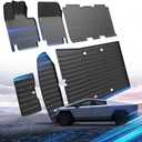 Car Floor Mats for Tesla Cybertruck 2025 2024 2023,TPE All Weather Protection Floor Mats,Custom Fit Car Floor Liners Set,Heavy Duty Accessories,Black