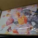 Nature Pink Floral Framed Canvas Wall Art Set, Boho Colorful Wildflowers Botanical Wall Decor, Modern Aesthetic Bohemian Flowers Art Print for Living Room,Bedroom-24 x36 x3