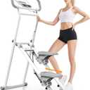 MACYO Stair Stepper for Home Workout - Full-Size Foot Pedals with Tablet Holder, Foldable Stepping Climbers, Easy Assembly, Compact Design for Cardio & Leg Training