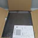 JILoffice Bulletin Board, Magnetic Board 24 x 18 Inch, Great Wall Mounting Board with 40 Magnets, Decorative Board for Photos and Messages (Black)