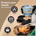 BBQ Blanket for Resting Meat - 18in Insulated Smoker Bag Wide Mouth for Large Brisket/Turkey/Pork, Leak-Proof & Portable - Reusable Smoker Grilling Accessories and Grilling Gloves