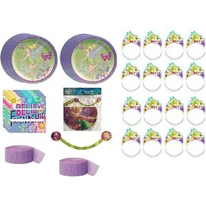 MHkdsai 120 Pcs Fairy Party Supplies 7 Inch 6 styles Fairy Plates Disposable Plates Fairy Party Decorations for Birthday Party Favors, Pack of 2