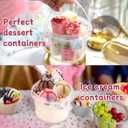 ASEVAT 6PACK, Plastic Storage Containers With Lids Kitchen, Food Storage Containers, Microwave Safe Bowls With Lids, Freezer Safe Containers, Slime, Soup (16 oz) (Clear)