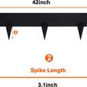 Metal Landscape Edging 6.3 Inch, 6 Pack Galvanized Steel Landscape Edging,Hammer in Landscape Edging, Metal Edging for Landscaping