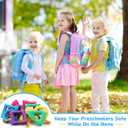 Woanger Shapes Walking Rope for Preschool Walking Rings for Toddlers 10 Colorful Handles Leash for Toddler Class Line Rope 165'' Long Keep Children Calm and Line Classroom Supplies