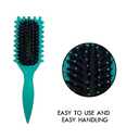 Mimis rizados- Green curl defining hair Brush for Curly/Anti-Frizz & Detangling/protecys curls & Daily use Frirndly