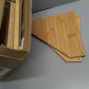 Corner Shelf Stand - 5 Tier Bamboo Small Corner Bookshelf for Office Kitchen Bedroom Plant Stand Living Room Decor Small Space (Natural, 5 Tier)