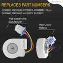 241509402 Evaporator Fan Motor by Seentech - Exact fit for Frigidaire Electrolux Refrigerator, Replace Part Number: PS1526073,AP3958808, 1196443, 241509401, 7241509402, AH1526073, EA1526073
