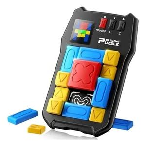 GiiKER Super Slide Puzzle Games, Original 500+ Challenges Brain Teaser Puzzle, Toys for Kids Teens, Travel Games Birthday Stocking Stuffers for Boys Girls, Activities for Road Trips (Black)