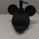Jay Franco Disney Mickey Mouse Soap Dispenser - Black Resin Lotion Pump - Bathroom Dcor (Black - Mickey Mouse)