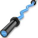 47" Olympic EZ Curl Bar 500-lbs Capacity Steel Barbell Suitable for 2" Weight Plates, 2-Inch Curl Bar for Weight Lifting,Hip Thrusts,Squat,Biceps-Home Gym Weight Bar