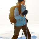 Knitted Beanie Cap Scarf Touchscreen Gloves, 3 Pieces Winter Warm Set for Women Men (Black)