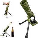 51mm Beer Bottle Mortar Bottle Opener Automatic Bottle Opener Heavy-Duty Tactical Cap Launcher Men Hands-Free Push down Bottles Cap Launcher Novelty Cap-Launching Desk Bar Accessory Home Party (Green)