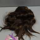 Hair Extensions Clip Ins, 8PCS 20 Inch Wavy Dark Brown Mix Light Brown Clip in Hair Extensions, Synthetic Lace Weft Hairpieces for Women Daily Party Use