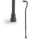 Medline Tall Steel Bariatric Heavy Duty Offset Handle Cane, Adjusts 3748", 500 lbs. Capacity, for Men & Women with Foot & Leg Injuries, Walking Cane & Stick for Adults and Elderly, Black
